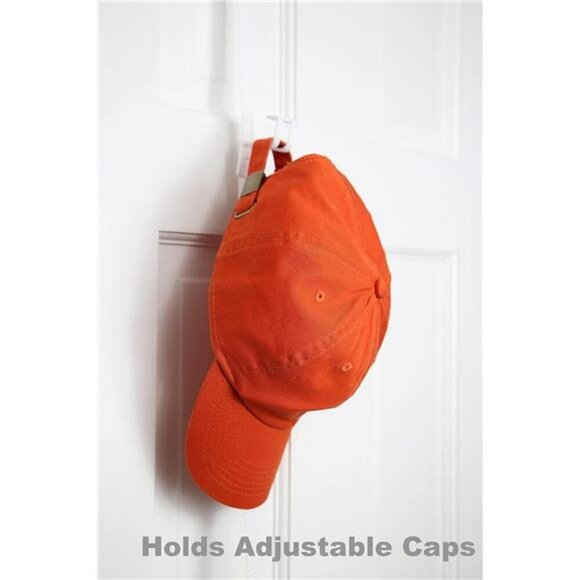 Perfect Curve Hat Rack Over Door Cap Organizer Holds 40 Baseball Caps Visors - Picture 4 of 7